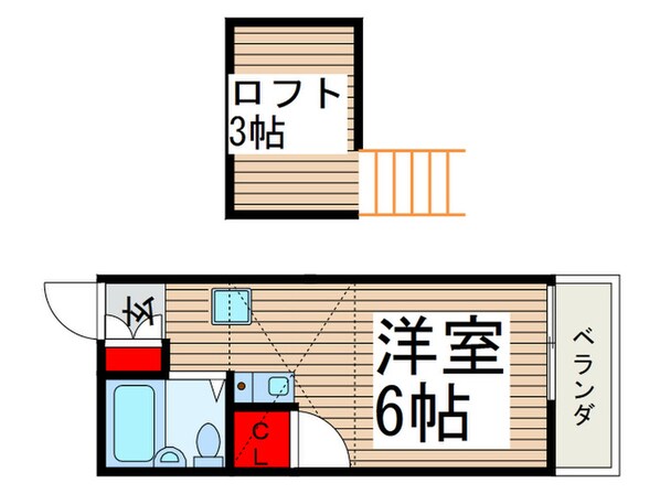 フラワーハイツ青葉台Aの物件間取画像